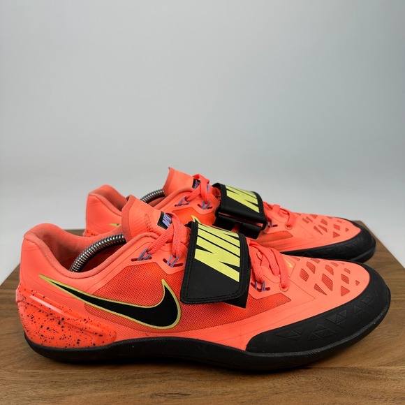 Mens Nike Zoom Roational 6 Bright Mango Track Field Shoes Sneakers Size 12 M GUC - Picture 1 of 8